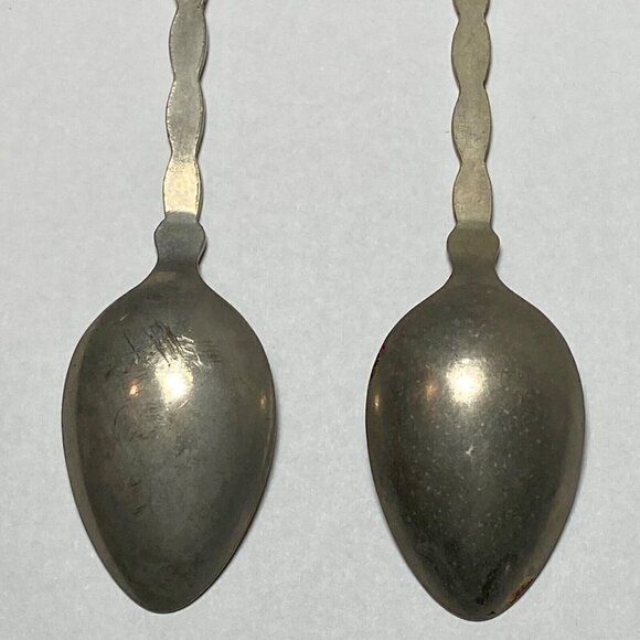 Florida Palm Tree ST Augustine, FLA Lady on Beach 4 3/4” Souvenir Spoons Klepa - Picture 7 of 10